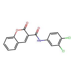 N-(3,4-Dichlorophenyl)-2-oxo-2H-chromene-3-carboxamide structure