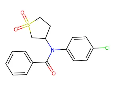 N-(4-Chlorophenyl)-N-(1,1-dioxidotetrahydro-3-thienyl)benzamide structure