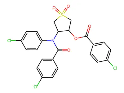 4-[N-(4-chlorophenyl)(4-chlorobenzene)amido]-1,1-dioxo-1 structure