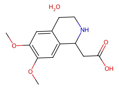 2-(6,7-dimethoxy-1,2,3,4-tetrahydroisoquinolin-1-yl)acetic Acid Hydrate structure