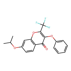 7-Isopropoxy-3-phenoxy-2-(trifluoromethyl)-4H-chromen-4-one structure