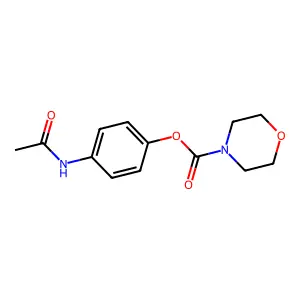 4-(Acetylamino)phenyl 4-morpholinecarboxylate structure