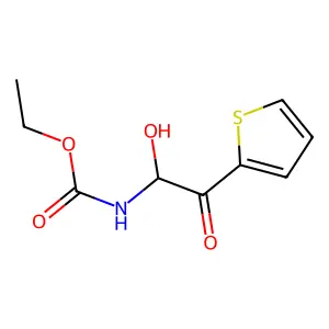 ethyl N-[1-hydroxy-2-oxo-2-(thiophen-2-yl)ethyl]carbamate structure