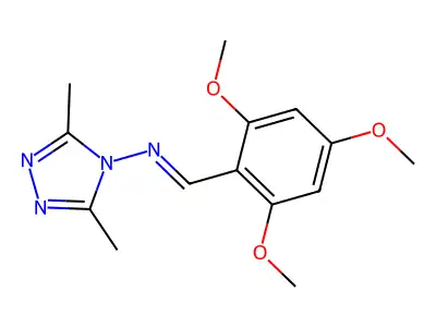 3,5-Dimethyl-N-(2,4,6-trimethoxybenzylidene)-4H-1,2,4-triazol-4-amine structure