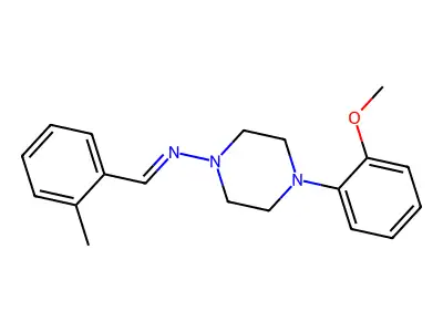 N-[4-(2-methoxyphenyl)piperazin-1-yl]-1-(2-methylphenyl)methanimine structure
