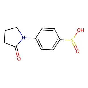 4-(2-Oxopyrrolidin-1-yl)benzenesulfinic acid structure