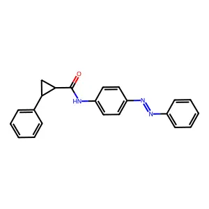 2-Phenyl-N-[4-(phenyldiazenyl)phenyl]cyclopropanecarboxamide structure