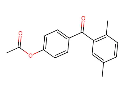 4-Acetoxy-2',5'-dimethylbenzophenone structure