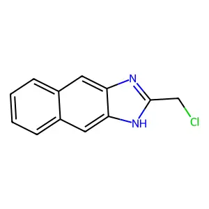 2-(chloromethyl)-1H-naphtho[2,3-d]imidazole structure