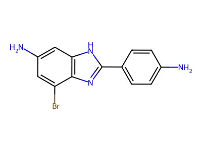 2-(4-Amino-phenyl)-7-bromo-3H-benzoimidazol-5-ylamine structure