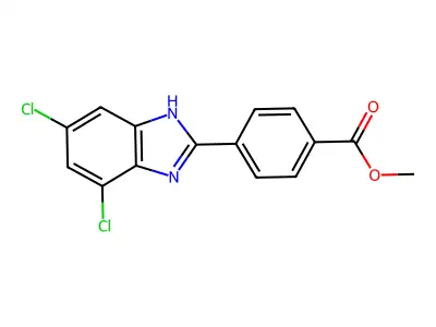 Methyl 4-(5,7-dichloro-1H-benzo[d]imidazol-2-yl)benzoate structure