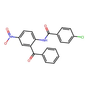 N-(2-Benzoyl-4-nitrophenyl)-4-chlorobenzamide structure