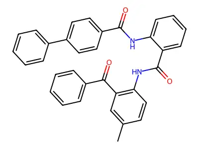 N-(2-((2-benzoyl-4-methylphenyl)carbamoyl)phenyl)-[1,1'-biphenyl]-4-carboxamide structure
