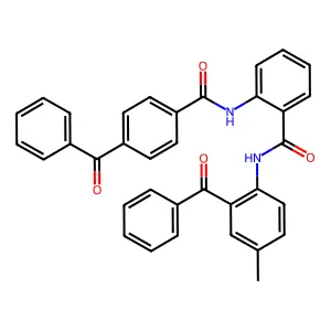 2-(4-Benzoylbenzamido)-N-(2-benzoyl-p-tolyl)benzamide structure
