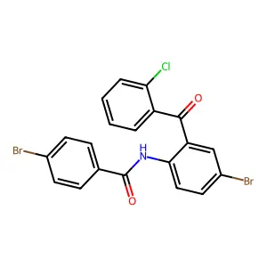 4-Bromo-N-[4-bromo-2-(2-chlorobenzoyl)phenyl]benzamide structure
