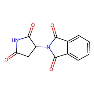 2-(2,5-Dioxo-3-pyrrolidinyl)-1H-isoindole-1,3(2H)-dione structure