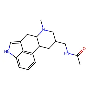 N-(((8beta)-6-Methylergolin-8-yl)methyl)acetamide structure