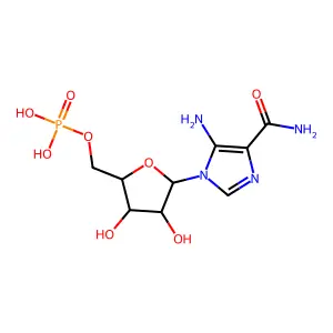 5-氨基咪唑-4-甲酰胺核糖核苷酸 structure