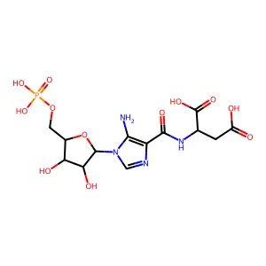5-氨基咪唑-4-(N-琥珀基)-甲酰胺核苷酸 structure