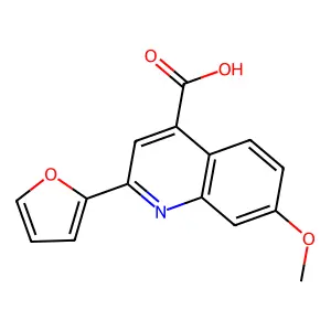 2-(Furan-2-yl)-7-methoxyquinoline-4-carboxylic acid structure