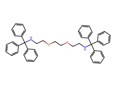 N-Trityl-2-(2-(2-(tritylamino)ethoxy)ethoxy)ethanamine structure