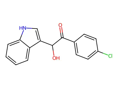 1-(4-Chlorophenyl)-2-hydroxy-2-(1H-indol-3-YL)ethanone structure