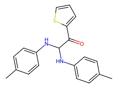 1-(2-Thienyl)-2,2-DI(4-toluidino)ethanone structure