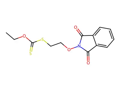 S-(2-((1,3-Dioxo-1,3-dihydro-2H-isoindol-2-YL)oxy)ethyl) O-ethyl dithiocarbonate structure