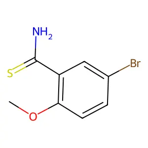 5-Bromo-2-methoxybenzene-1-carbothioamide structure