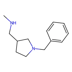 1-[(3S)-1-benzylpyrrolidin-3-yl]-N-methylmethanamine structure
