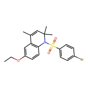 1-[(4-Bromophenyl)sulfonyl]-6-ethoxy-2,2,4-trimethyl-1,2-dihydroquinoline structure