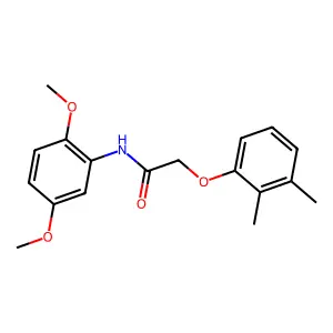 N-(2,5-dimethoxyphenyl)-2-(2,3-dimethylphenoxy)acetamide structure