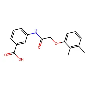 3-{[(2,3-Dimethylphenoxy)acetyl]amino}benzoic acid structure