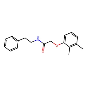 2-(2,3-dimethylphenoxy)-N-phenethylacetamide structure
