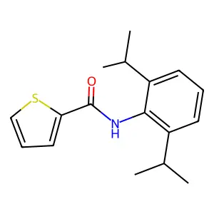 N-(2,6-diisopropylphenyl)thiophene-2-carboxamide structure
