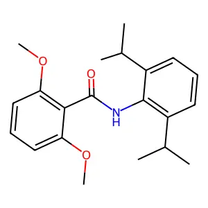 N-(2,6-diisopropylphenyl)-2,6-dimethoxybenzamide structure