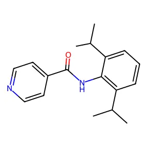 N-(2,6-二异丙基苯基)异烟酰胺 structure
