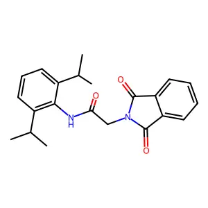 N-(2,6-diisopropylphenyl)-2-(1,3-dioxo-1,3-dihydro-2H-isoindol-2-yl)acetamide structure