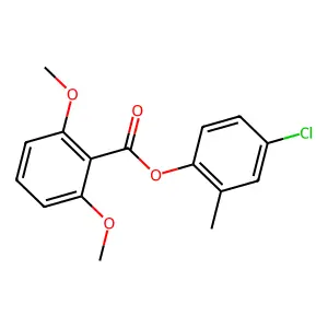 4-Chloro-2-methylphenyl 2,6-dimethoxybenzoate structure
