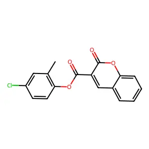 4-chloro-2-methylphenyl 2-oxo-2H-chromene-3-carboxylate structure