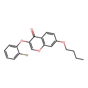 3-(2-Bromophenoxy)-7-butoxychromen-4-one structure