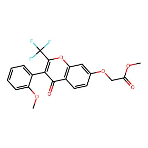 C20H15F3O6 structure