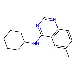 N-环己基-6-甲基喹唑啉-4-胺 structure