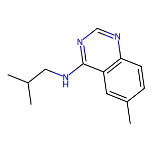 6-methyl-N-(2-methylpropyl)quinazolin-4-amine structure