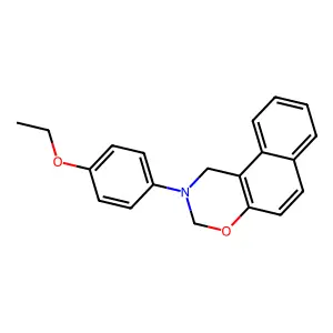 2-(4-Ethoxyphenyl)-1,3-dihydrobenzo[f][1,3]benzoxazine structure