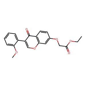ethyl {[3-(2-methoxyphenyl)-4-oxo-4H-chromen-7-yl]oxy}acetate structure