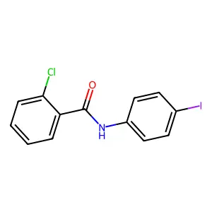 2-chloro-N-(4-iodophenyl)benzamide structure