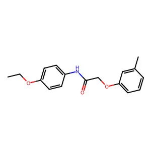 N-(4-乙氧基苯基)-2-(3-甲基苯氧基)乙酰胺 structure