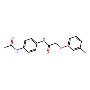 N-(4-乙酰氨基苯基)-2-(3-甲基苯氧基)乙酰胺 structure