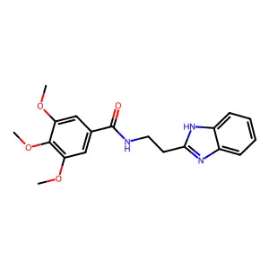 N-[2-(1H-benzimidazol-2-yl)ethyl]-3,4,5-trimethoxybenzamide structure